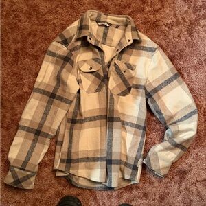 Buckle Thick heavy flannel coat